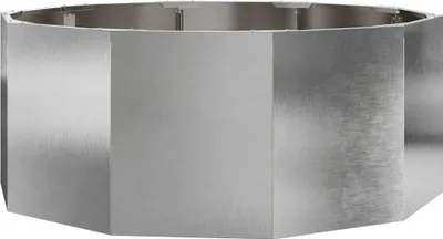 Zdjęcie produktu dla Donica Srebrny 90 x 90 x 35 cm Stal nierdzewna
