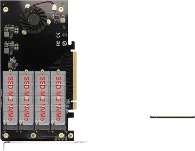 Image de DELOCK PCI Express x16 Karte zu 4 x intern NVMe M.2 Key M