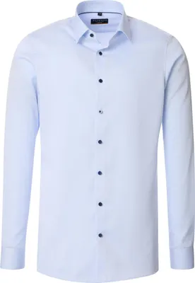 Produktbild von REDMOND Herren Businesshemd Langarm Kent Slim-Fit Twill Hellblau S