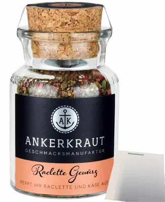 Produktbild von Ankerkraut Raclette Gewürz (95g Glas) + usy Block