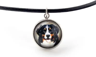 Immagine prodotto di Cane da pastore bernese - collana con ciondolo con la tua foto, gioiello fatto a mano del marchio Art-Dog