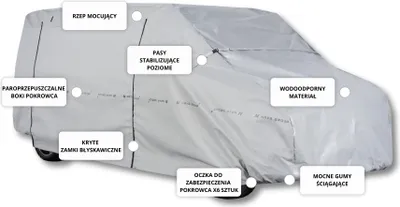 Image de Couverture de voiture VAN L 480-510 Autoplane Exklusiv SOFT Sangles