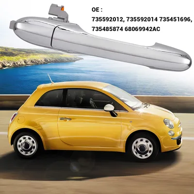 Produktbild von Außen Türgriff Beifahrerseite vorne Recht für FIAT 500 500C ab 2007 glanz chrom