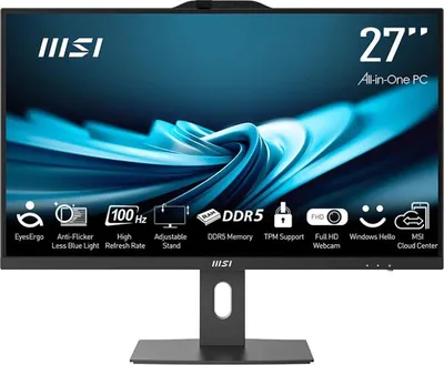 Obrázek produktu pro MSI Pro AP272P 14M-867XEU, 68,6 cm (27"), Full HD, Intel® Core™ i5, 16 GB, 512 GB, Černá