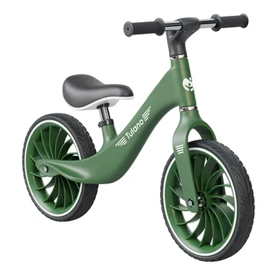 Produktbild von Tulano Route Laufrad für Kinder ab 2 Jahren – 12" pannensichere PolyurethanRäder, verstellbarer Sattel, ultraleicht (3 kg), Grün