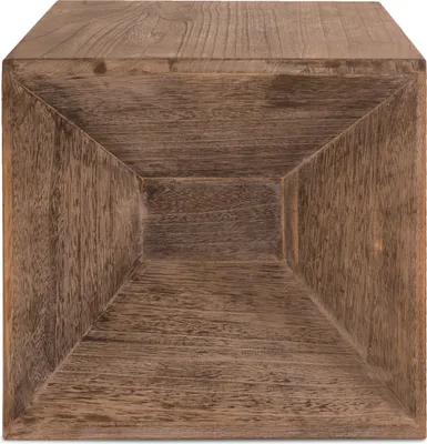 Produktbild von Homestyle4u Hocker | Holzhocker | Beistelltisch Holz | Würfel hocker | Nachttisch