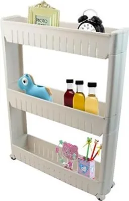 Imagen del producto de APT AG38T: Armario con ruedas, 3 estantes, color rosa