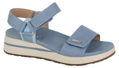 Produktbild von Cipriata - "Fenia" Sandalen für Damen, Klettverschluss DF4664 (41 EU) (Blue Jeans)