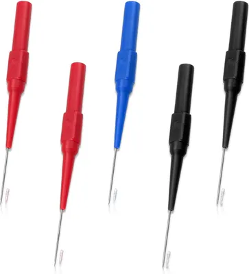 Produktbild von Aufkleber – 5 Stück Multimeter-Messspitzen – Rot + Schwarz + Blau