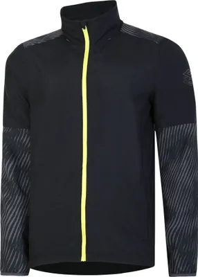 Produktbild von Umbro - "Pro" Jacke, wasserfest für Herren - Training UO907 (S) (Schwarz/Periskop Farbe/Limonaden-Gelb)