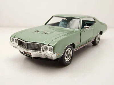 Produktbild von Auto World 1149 Buick Grand Sport Hardtop 1970 grün metallic 1:18