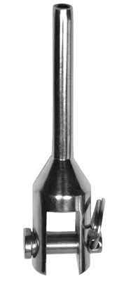 Produktbild von Gabelterminal, gedrehte Ausführung, 5mm, Edelstahl, A4