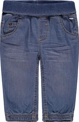 Produktbild von Kanz Babyjeans, klassischer blauer Denim, 98% Baumwolle, 0-3 Monate, elastischer Bund