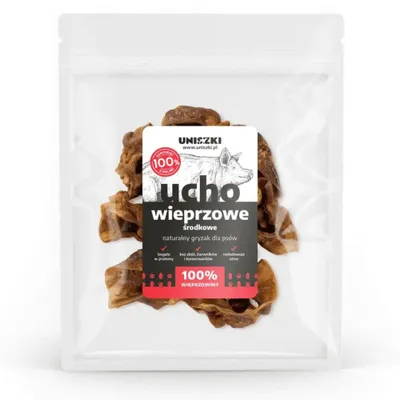 Produktbild von UNISZKI Mittleres Schweineohr - Leckerli für Hunde - 200 g