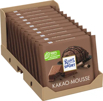 Produktbild von Ritter Sport Kakao-Mousse 11 x 100g