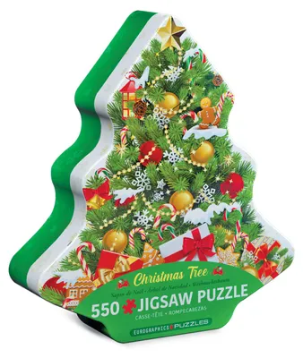 Produktbild von EUROGRAPHICS Puzzle in Blechdose Weihnachtsbaum 550 Teile