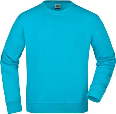 Produktbild von Klassisches Rundhals-Sweatshirt turquoise, Gr. 6XL