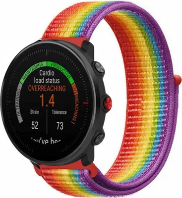 Produktbild von Strap-it Polar Vantage M Nylonarmband (Regenbogen)