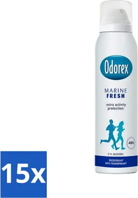 Produktbild von Odorex Deodorant Spray Marine Fresh 150 ml - Vorteilspack - 15 Stücke