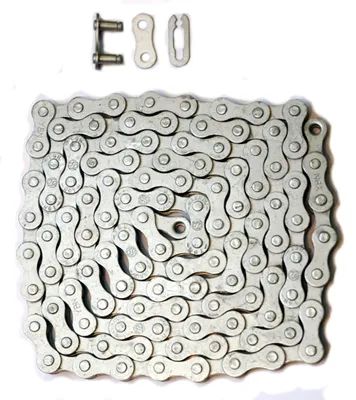 Produktbild von Anti RostFahrradkette 1/2 x 1/8 Zoll 112 Glieder für Rücktrittbremse + Nabenschaltung für Sport-, Touren- und Hollandräder