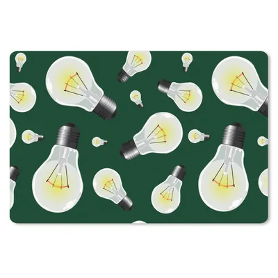 Produktbild von MuchoWow® Mauspad Mousepad Lampen - Muster - Licht 27x18 cm - Mousepads - Maus Mat - Pad - Mausunterlage - Büroartikel - Desk Matten