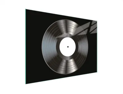 Image de Planche à découper Plaque de cuisson multi-verre 30x22 cm Vinyle noir