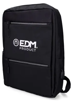 Image de Sac à Dos Bureau Edm Noir élégant, Fonctionnel Et Polyvalent Pour Le Travail. - Edm