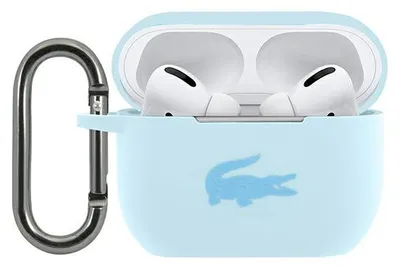 Zdjęcie produktu dla Etui Lacoste do AirPods Pro silikon niebieski