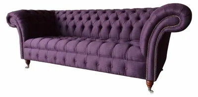 Obrázek produktu pro Chesterfield 3místná pohovka látkové čalounění pohovky 3místné pohovky