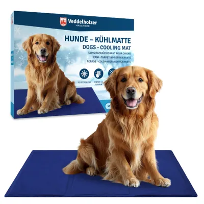 Produktbild von Veddelholzer Kühlmatte (XL) für Hunde extra Dick, Kratzfest, selbstkühlend ohne Strom Perfekt für Sommer & Reisen Für kleine, mittlere & große Hunde