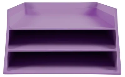 Produktbild von Set 3 Briefablagen Karton Aquarel