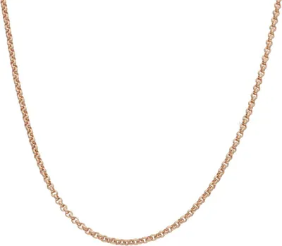 Produktbild von Silber Kette 925 Erbskette 1,8 mm breit Rosévergoldet JL18-05-0156 Länge 42 cm