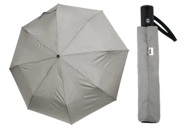 Produktbild von DOPPLER Regenschirm GEPUNKTET grau automatisch dauerhaft 99 cm Damen