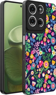Zdjęcie produktu dla Etui na telefon Motorola Edge 60 z kwiatowym nadrukiem - Etui z TPU z kwiatowym wzorem - Smartphonica