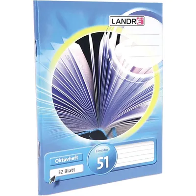 Obrázek produktu pro LANDR Oktavheft DIN A6, liniert, 70 g/qm, 32 Blatt