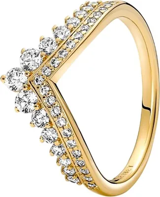 Produktbild von Pandora 167736C01 Ring Damen Timeless Wishbone Diadem 14k Gold Vergoldet Gr. 46