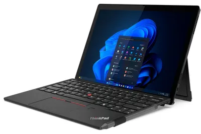 Produktbild von Lenovo ThinkPad X12 Detachable Gen 2 21LK - Tablet - mit abnehmbarer Tastatur - Intel Core Ultra 7 164U / 1.1 GHz - vPro Enterprise - Win 11 Pro - Intel Graphics - 32 GB RAM - 1 TB SSD TCG Opal Encryption 2, NVMe - 31.2 cm (12.3")