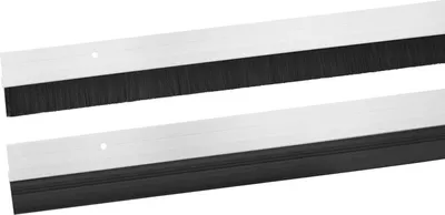 Produktbild von ALU Türbodendichtung Bürstendichtung Gummidichtung Dichtungsbürste Türdichtung Bürstendichtung Mit Klebeband Weiß