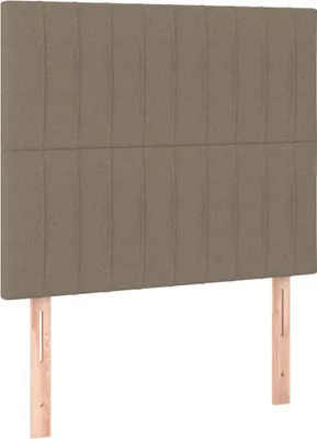 Produktbild von vidaXL Kopfteil Taupe 80x5x118/128 cm Stoff