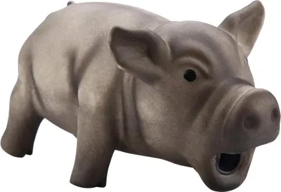 Produktbild von Latex grunzendes Schwein - Niedliches piepend Welpen-Kauspielzeug - Tierförmiges Molarspeelzeug für kleine bis mittelgroße Hunde.