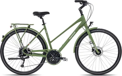 Produktbild von Bergrausch Hochwilde Trapez sportliches Damen-Trekkingbike 28 Zoll Grün 51 cm