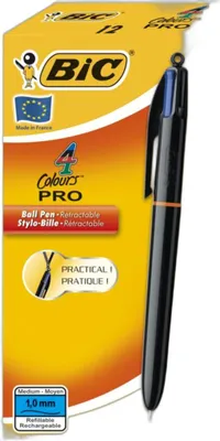 Zdjęcie produktu dla BIC 902129, Czarny, Niebieski, Zielony, Czerwony, 12 szt., Średni