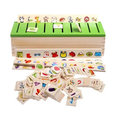 Produktbild von Sortierspiel, Kinder Spiele Spielzeug, Lernspielzeug Montessori Holz Steckspiel