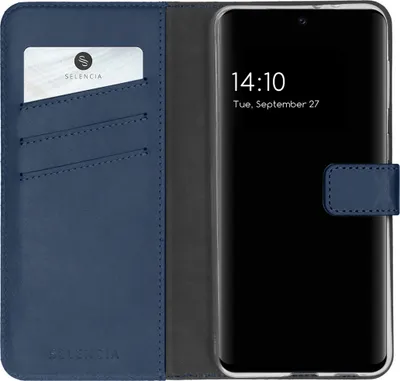 Produktbild von Selencia Echtleder Klapphülle Samsung Galaxy A32 (5G) - Blau