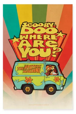 Produktbild von Spreadshirt Scooby-Doo Where Are You Poster 60x90 cm, One size, Weiß