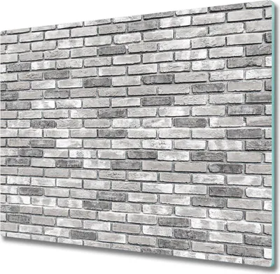 Produktbild von Glas Herdabdeckplatte 60x52 cm Spritzschutz Glasabdeckplatte Schneidebrett Backsteinmauer