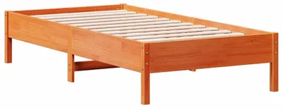 Obrázok produktu pre vidaXL Posteľ z masívu bez matraca vosk hnedá 75x190 cm borovicové drevo