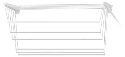 Zdjęcie produktu dla Suszarka do bielizny montowana na ścianie/suficie, wymiary 140 x 46 x 70 cm (wysokość) – 8,4 m powierzchni suszenia