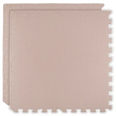 Image de Tapis de sol en mousse Humbi 120 x 60 cm. Grand puzzle en mousse imperméable et sûr, 2 pièces. Rose vif