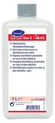 Produktbild von Soft Care Des E, VAH-gelistetes, gelförmiges Händedesinfektionsmittel | Flasche (1 l)